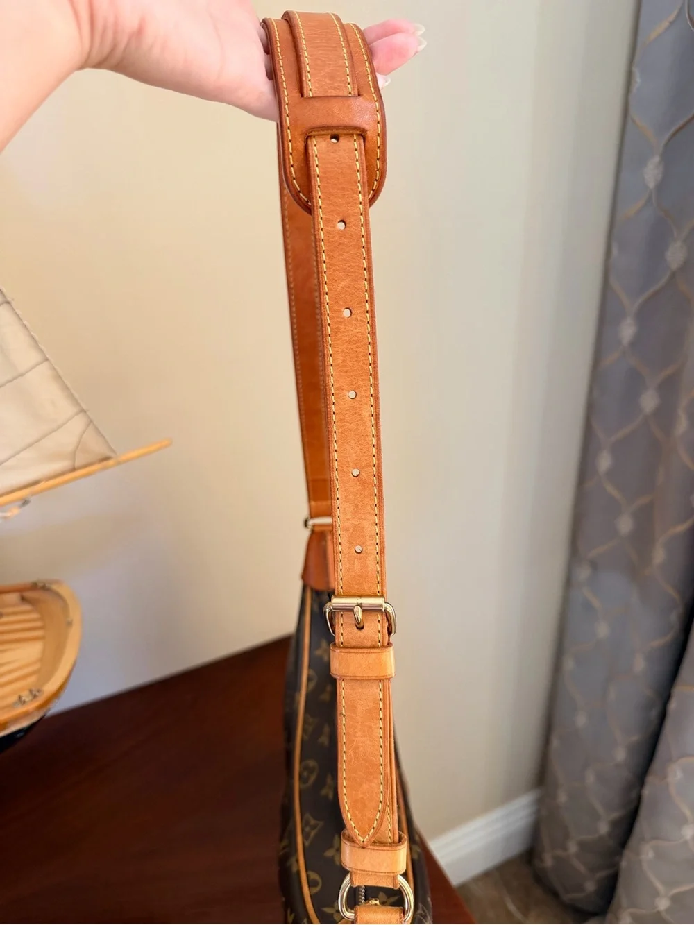 Authentic Louis Vuitton Monogram Boulogne shoulder bag  with dust bag